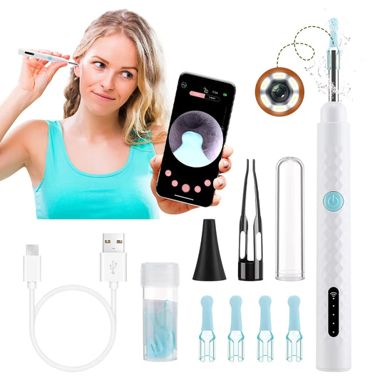 2-in-1 Visual Earwax Cleaner with 1080P HD Camera & Tweezers Kit